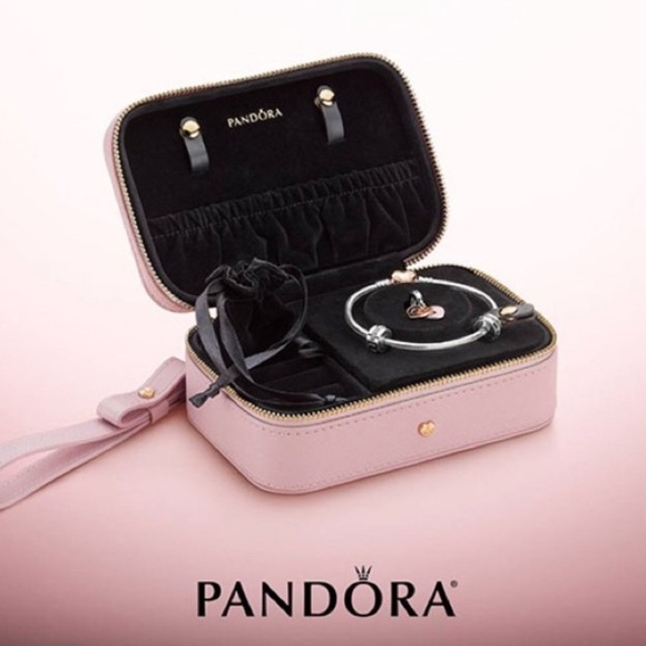 Pink Pandora Travel Jewelry Case - Picture 2 of 16